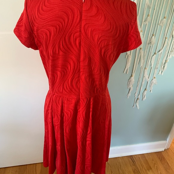 Sandra Darren Red Dress size:12 - Picture 3 of 10